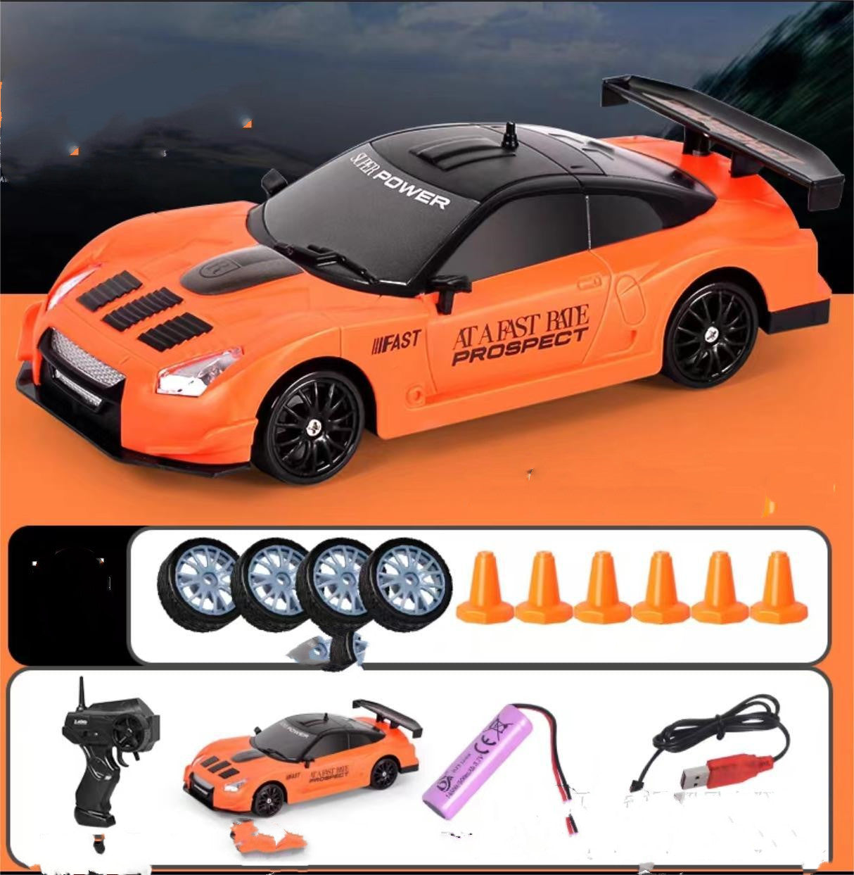 Coche RC Drift 4WD 2.4GHz – Auto de Carreras Teledirigido para Niños | GTR AE86 | Regalo Ideal