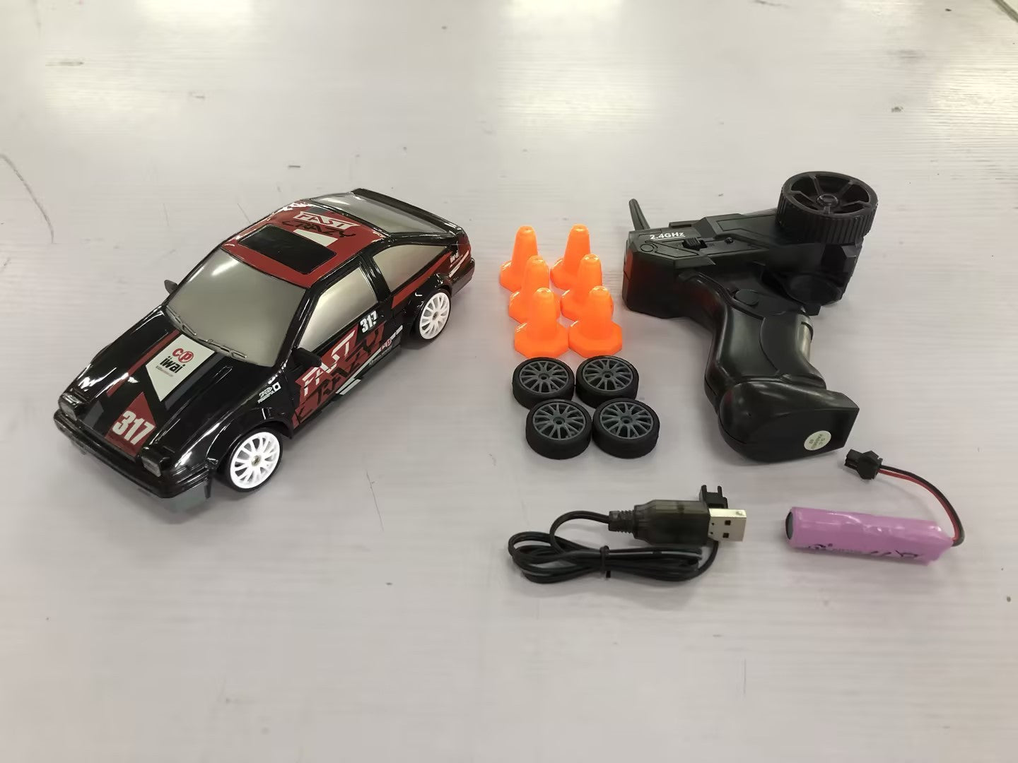 Coche RC Drift 4WD 2.4GHz – Auto de Carreras Teledirigido para Niños | GTR AE86 | Regalo Ideal