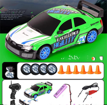 Coche RC Drift 4WD 2.4GHz – Auto de Carreras Teledirigido para Niños | GTR AE86 | Regalo Ideal
