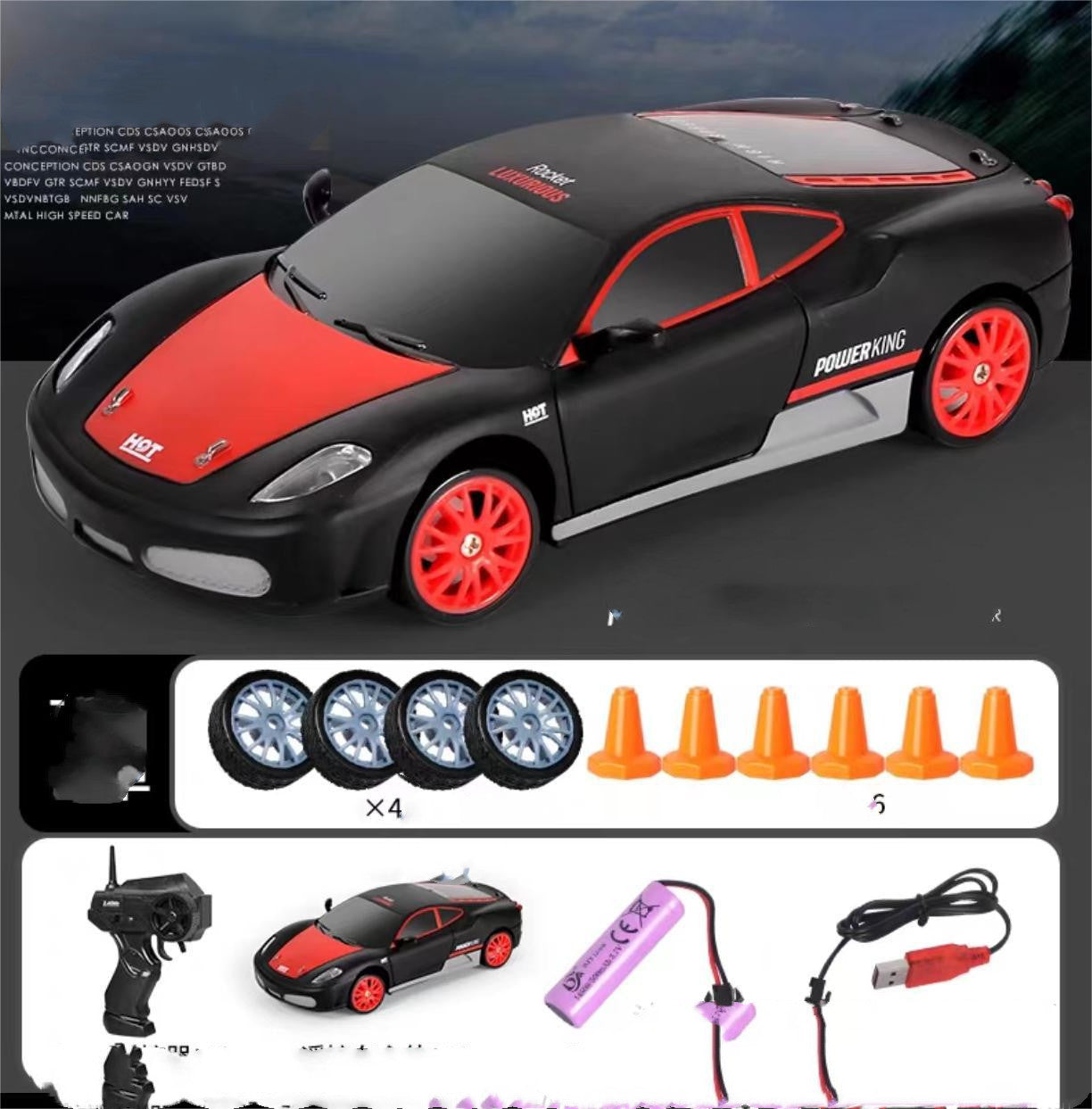 Coche RC Drift 4WD 2.4GHz – Auto de Carreras Teledirigido para Niños | GTR AE86 | Regalo Ideal
