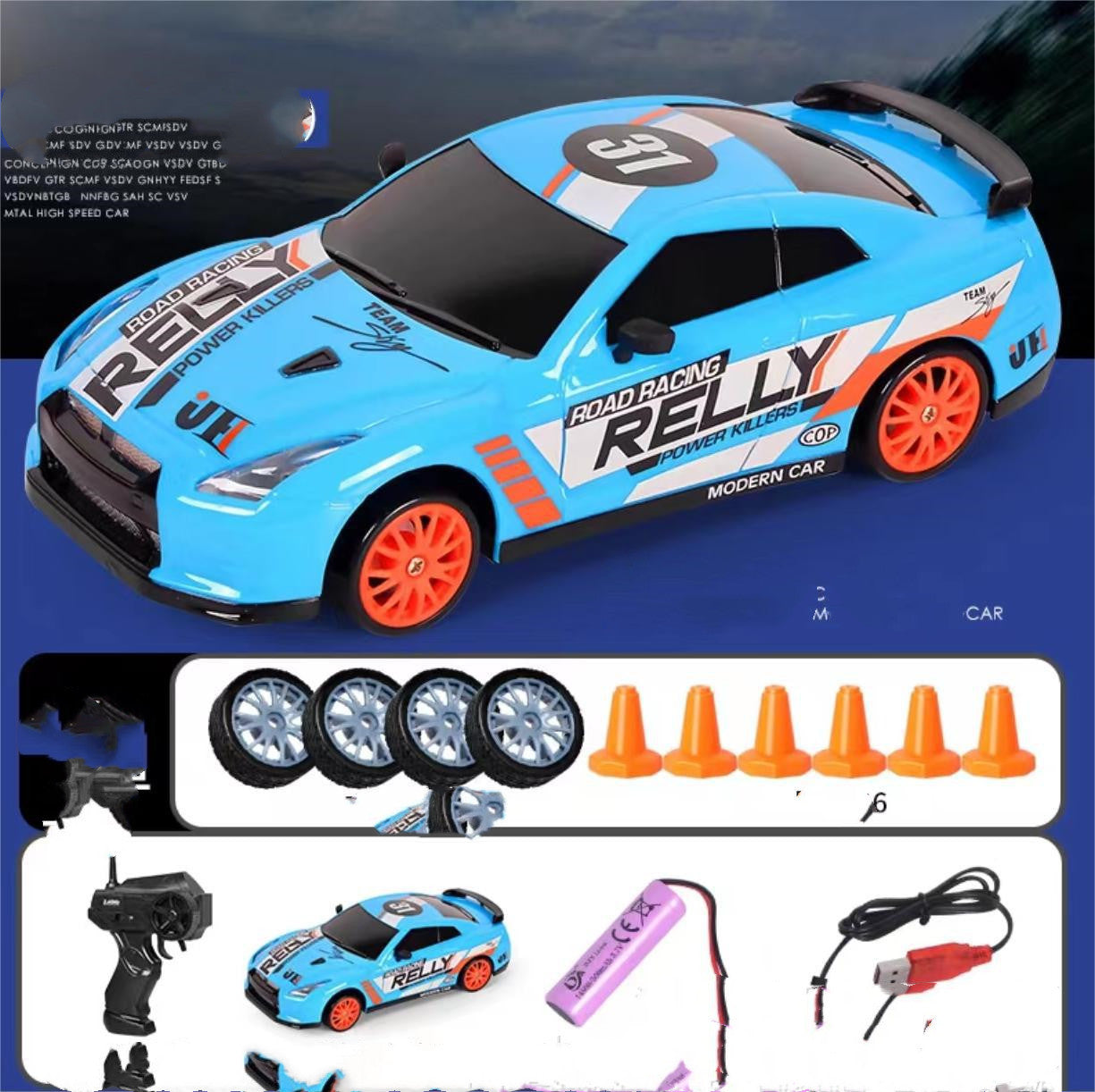 Coche RC Drift 4WD 2.4GHz – Auto de Carreras Teledirigido para Niños | GTR AE86 | Regalo Ideal