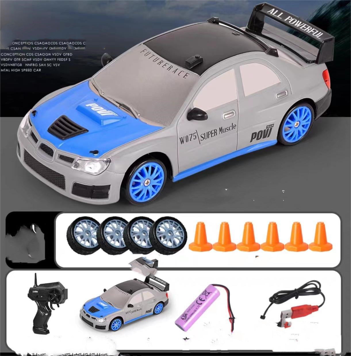 Coche RC Drift 4WD 2.4GHz – Auto de Carreras Teledirigido para Niños | GTR AE86 | Regalo Ideal